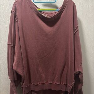 Free people maroon sweater